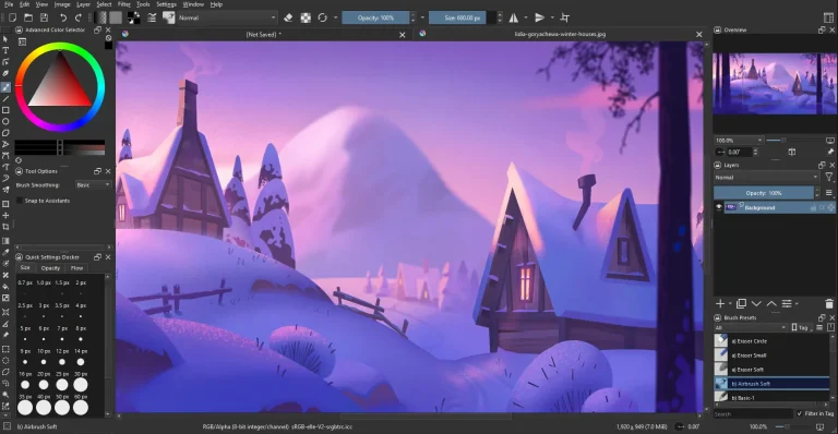 Free professional digital painting and animation software for artists and animators