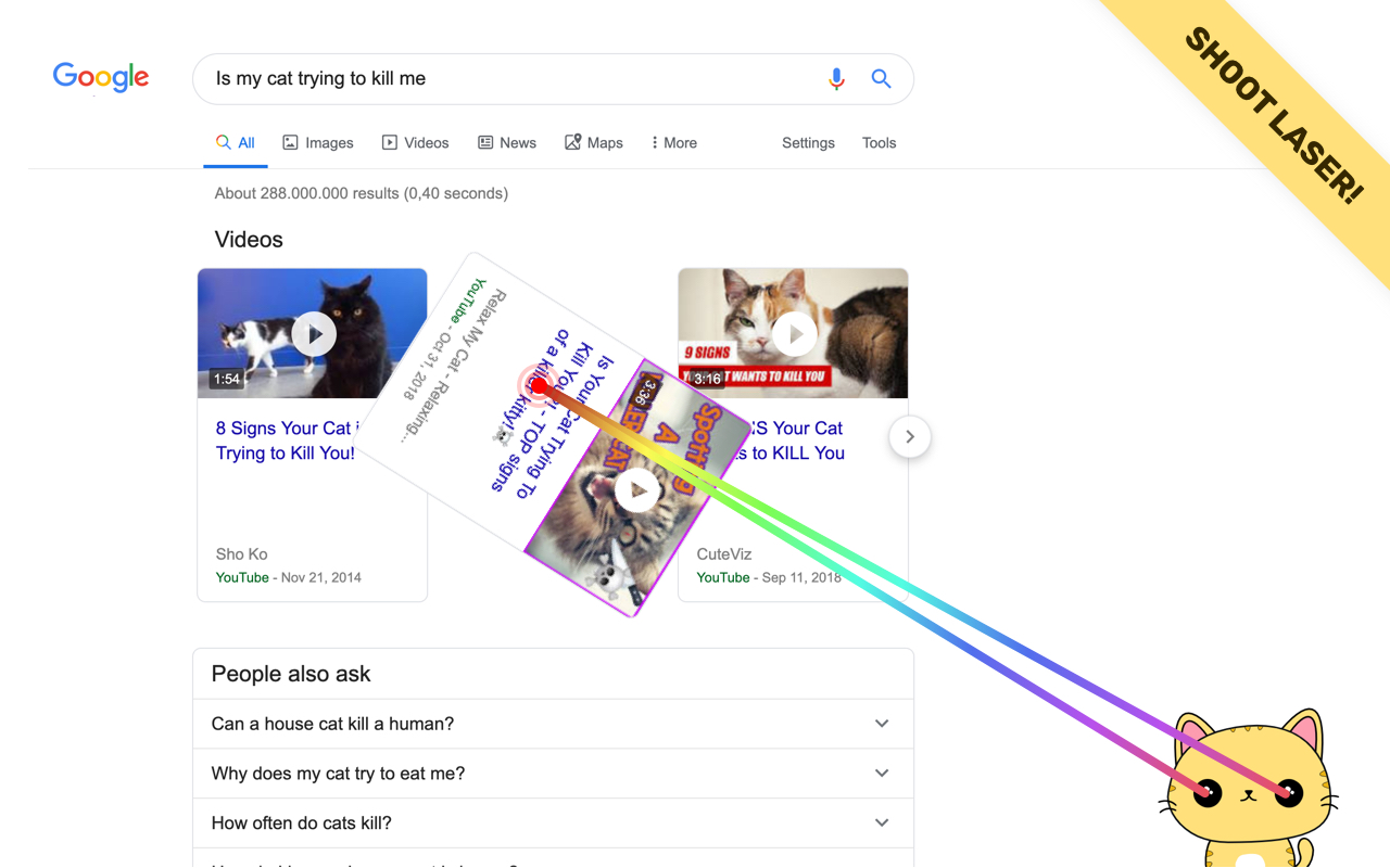 Playful browser extension adding interactive fun to everyday web browsing