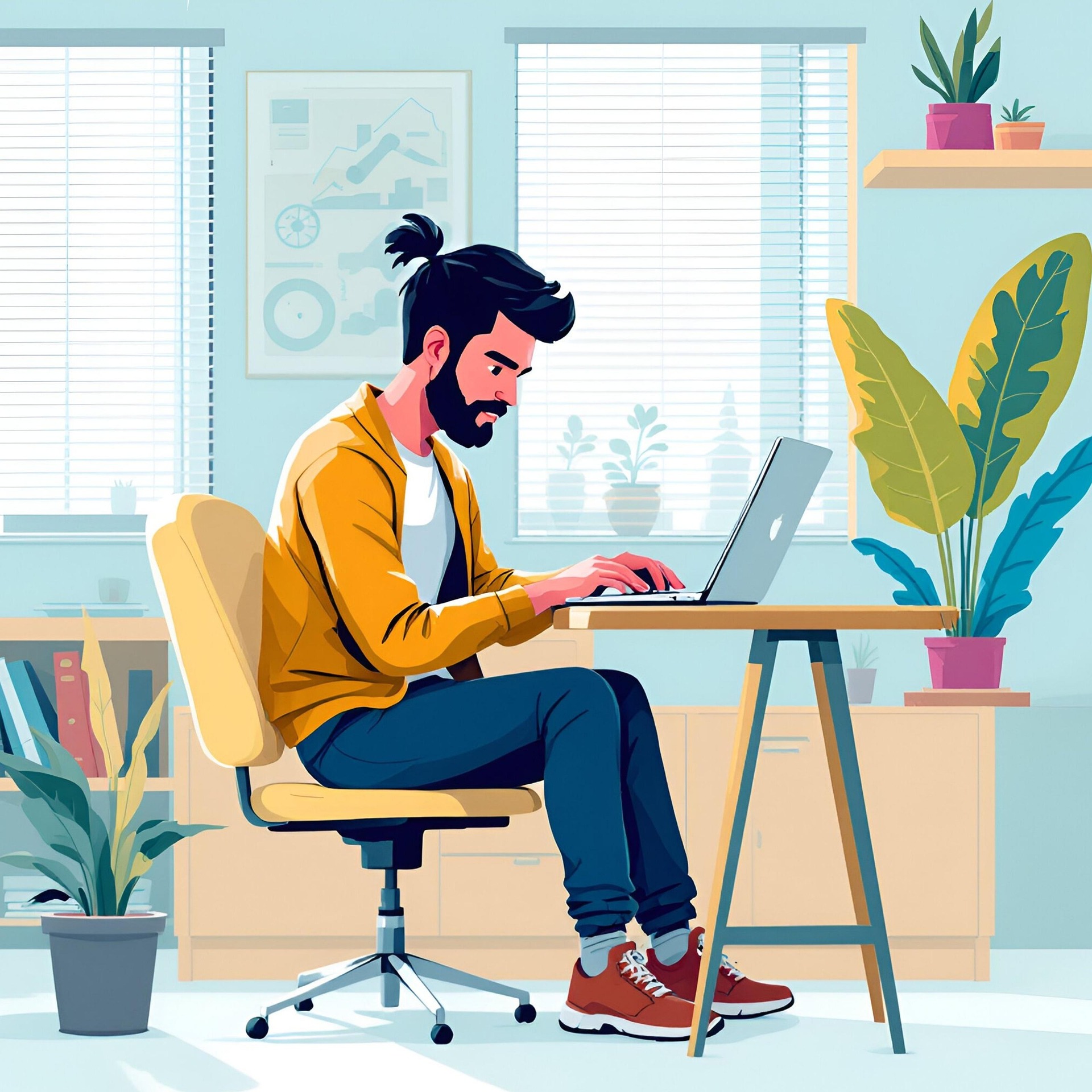 Illustration of top AI tools used by content creators, freelancers, and online businesses to improve productivity